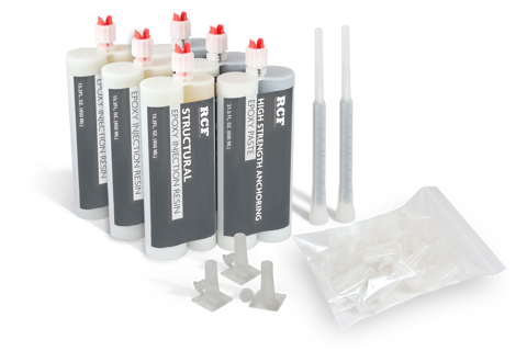 KIT CRACK INJECTION 30' INJECTION RESIN + HIGH STRENGTH PASTE - (RCF-30CI )